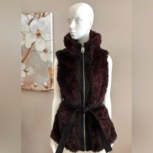 Miss Sixty Y2K Style Faux Fur Vest